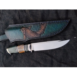 ARMY GREEN авторський ніж ручної роботи Alexknifemaker, сталь Elmax, 62 HRC. Photo 3